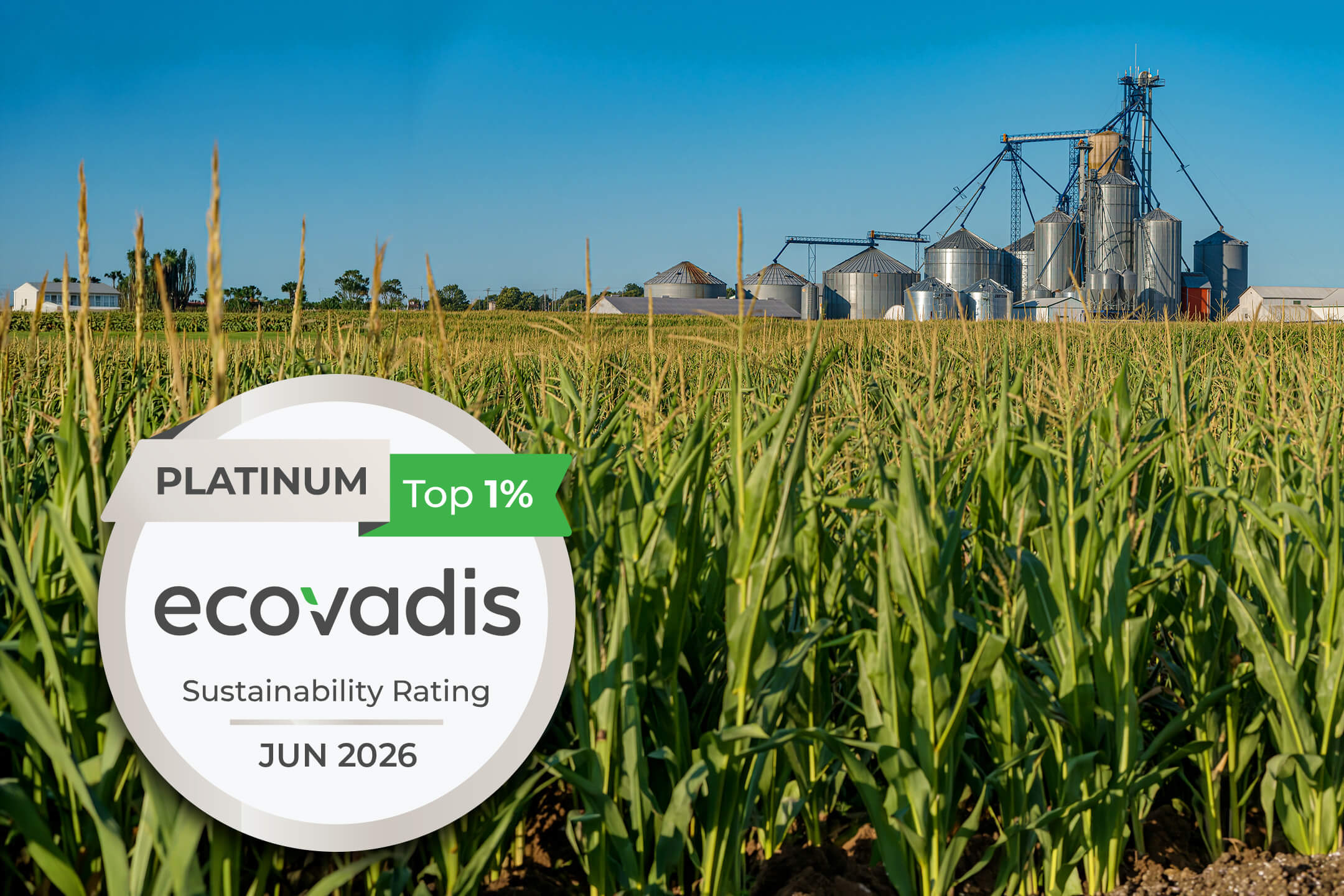 Caldic Canada announces EcoVadis Platinum rating with a 94/100 score, recognizing the company’s position in the top 1% of global organizations for sustainability performance.